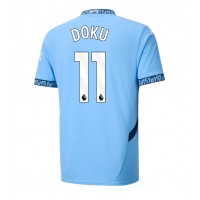 Pánský Fotbalový dres Manchester City Jeremy Doku #11 2024-25 Domácí Krátký Rukáv